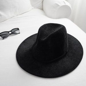 Vince Camuto Classic Black Cowboy Adjustable Hat One Size